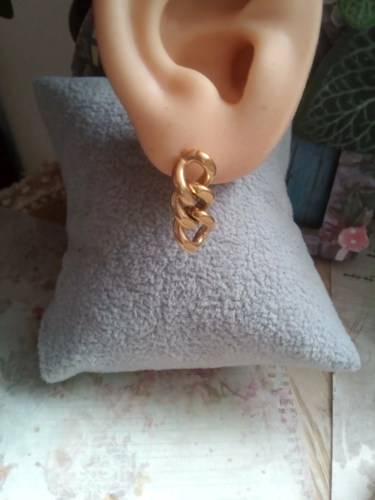 Boucles d'oreilles dorées – photo 2